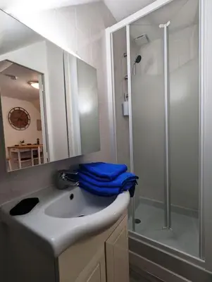 Salle de bains dans l'établissement Studio calme et cosy