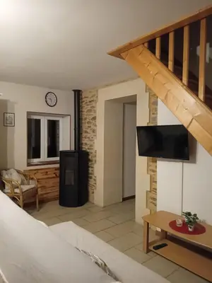 Cuisine ou kitchenette dans l'établissement Gîte des Forges