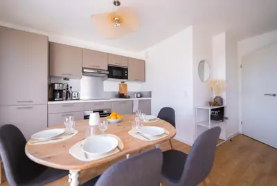 Cuisine ou kitchenette dans l'établissement Cosy, lumineux, proche du centre-ville , Sombrero - SILS