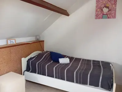 Un ou plusieurs lits dans un hébergement de l'établissement GITE A BARFLEUR