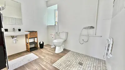 Salle de bains dans l'établissement le refuge