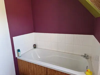 Salle de bains dans l'établissement Maison PRECEY