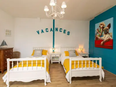 Un ou plusieurs lits dans un hébergement de l'établissement Holiday Home Océane by Interhome