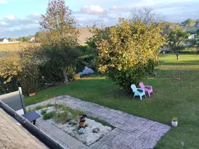 Jardin de l'établissement chambres d'hôtes du clos du roi
