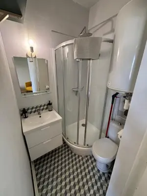 Salle de bains dans l'établissement Appart du Théâtre