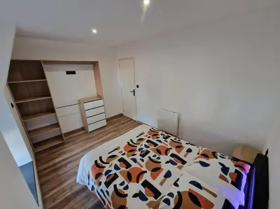 Un ou plusieurs lits dans un hébergement de l'établissement Gîte à 1,9 km du Mont St Michel