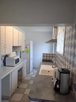 Cuisine ou kitchenette dans l'établissement Les MOUSSES
