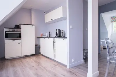Cuisine ou kitchenette dans l'établissement Résidence La Plage d'Or