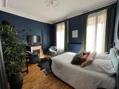 Un ou plusieurs lits dans un hébergement de l'établissement Appartement au coeur de Caen