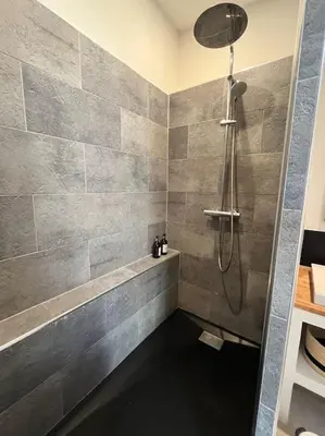 Salle de bains dans l'établissement Appartement au coeur de Caen