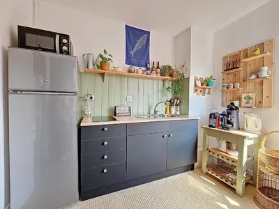 Cuisine ou kitchenette dans l'établissement Mi Casita Azul