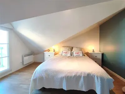 Un ou plusieurs lits dans un hébergement de l'établissement Cosy Villa by sea ! - two terraces