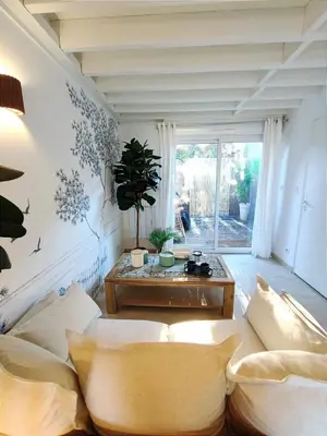 Coin salon dans l'établissement Cosy Villa by sea ! - two terraces