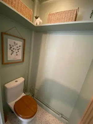 Salle de bains dans l'établissement Studio cosy à 200m de la plage