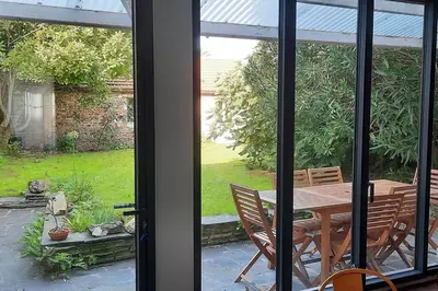 Jardin de l'établissement Clos St Vaast près plage et port