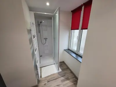 Salle de bains dans l'établissement Margotte