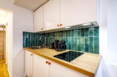 Cuisine ou kitchenette dans l'établissement Joyful tiny house seaside