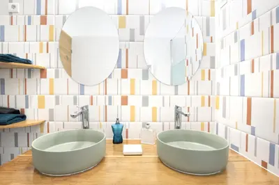 Salle de bains dans l'établissement Les Sables D'or - Joli T3 200m de la plage