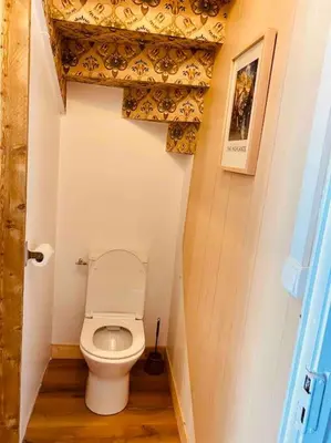 Salle de bains dans l'établissement Jolie maison à la campagne « Chez Germaine »