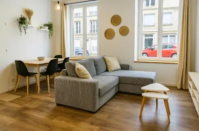 Coin salon dans l'établissement Logement proche Hypercentre CAEN