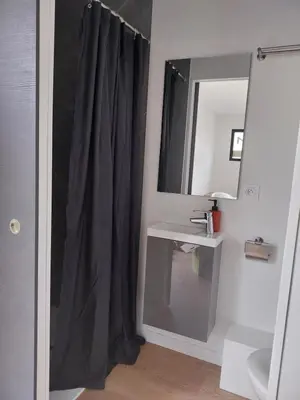 Salle de bains dans l'établissement Le clos pommiers