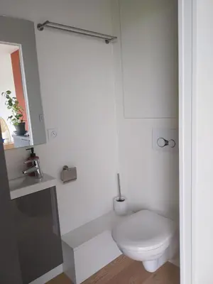 Salle de bains dans l'établissement Le clos pommiers