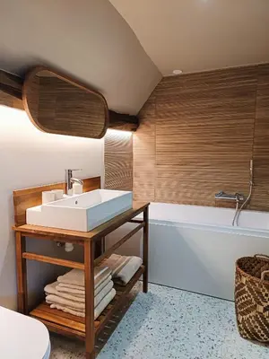 Salle de bains dans l'établissement La Thérèsienne