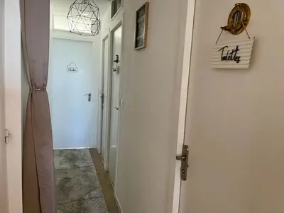 Plan de l'établissement La Land, appartement traversant vue mer