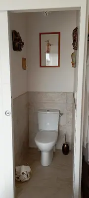 Salle de bains dans l'établissement Bleu Bohème