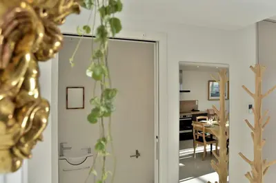 Plan de l'établissement L Ostra 1, appartement haut standing front de mer à Cancale sur le Port de La Houle