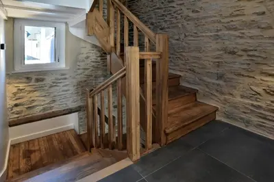 Plan de l'établissement LOstra 2 - Appartement avec mezzanine, front de mer à Cancale sur le Port de La Houle