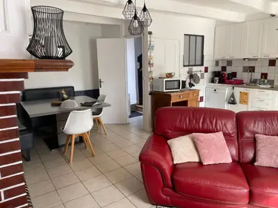 Coin salon dans l'établissement Charmant gite de Valérie et de Frédéric MAZA
