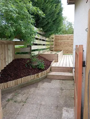 Jardin de l'établissement Le gîte du Galou