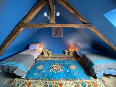 Un ou plusieurs lits dans un hébergement de l'établissement la petite maison Normandie