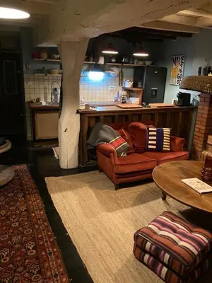 Coin salon dans l'établissement la petite maison Normandie
