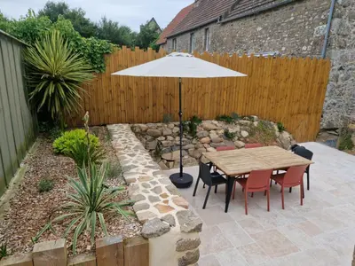 Terrasse ou espace extérieur de l'établissement Maison - Gîte du Cotentin 4-6 personnes