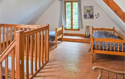 Un ou plusieurs lits dans un hébergement de l'établissement Cozy Home In St Germain Du Pert
