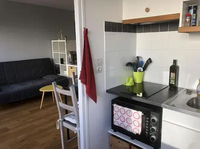 Cuisine ou kitchenette dans l'établissement Appartement calme et cosy