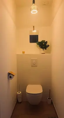 Salle de bains dans l'établissement Villa Saint Mart-Plage à 500m-Tout inclus