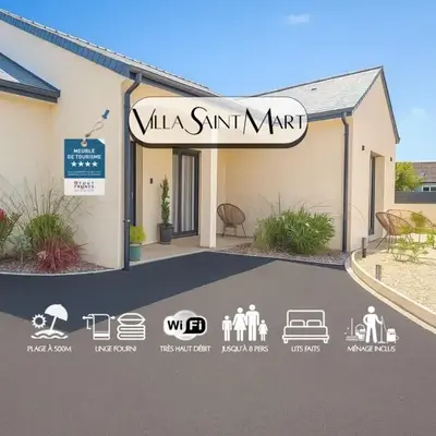 Villa Saint Mart-Plage à 500m-Tout inclus
