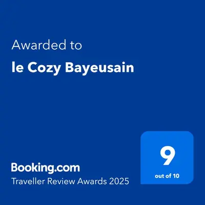Certificat, récompense, panneau ou autre document affiché dans l'établissement le Cozy Bayeusain