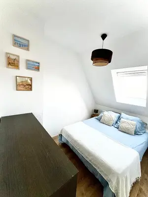 Un ou plusieurs lits dans un hébergement de l'établissement Appartement Douillet - Vue Mer - Piscine/ Tennis