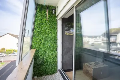Balcon ou terrasse dans l'établissement Esprit Zen - Avec parking 10min à pied de la plage