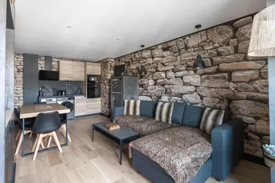 Cuisine ou kitchenette dans l'établissement Esprit Zen - Avec parking 10min à pied de la plage