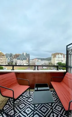 Vue générale sur la montagne ou vue sur la montagne depuis l'appartement