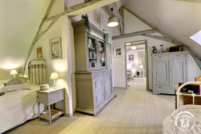Cuisine ou kitchenette dans l'établissement La gentilhommiere
