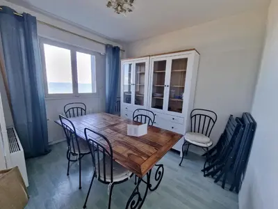 Coin salon dans l'établissement Duplex vue sur mer
