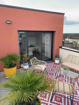 Balcon ou terrasse dans l'établissement Le Rooftop d’Isa