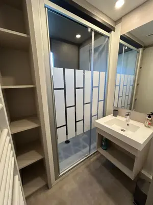 Salle de bains dans l'établissement Kaz’a Ti Moun