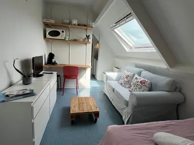 Télévision ou salle de divertissement dans l'établissement Studio Cosy avec Parking Privé